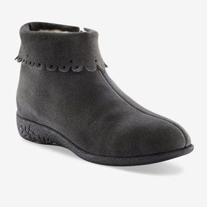 Blancheporte Kotníkové boty s ohrnutím šedá 41