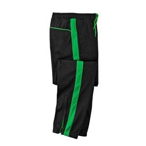 Blancheporte Sportovní kalhoty z česaného mikrovlákna zelená/černá 44/46