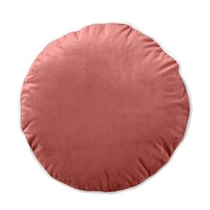 Blancheporte Kulatý sametový polštářek růžová pr. 40cm