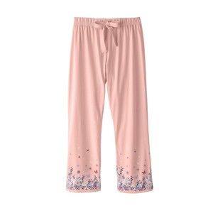 Blancheporte Krátké pyžamové kalhoty s kytičkovým potiskem růžová 54