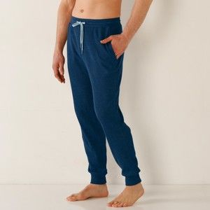 Blancheporte Pyžamové kalhoty s plastickým vzorem námořnická modrá 40/42
