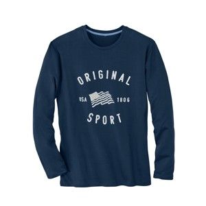 Blancheporte Pyžamové triko s dlouhými rukávy modrá 97/106 (L)