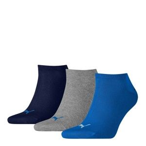 Blancheporte Kotník. ponožky Sneaker Puma, 3 páry, modré, šedé, n. modré šedá+sv.moddrá+tm.modrá 39/42