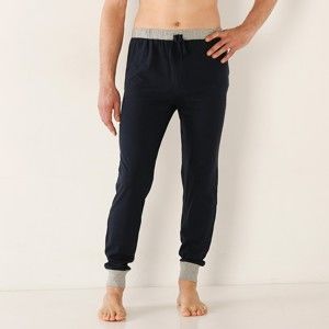 Blancheporte Pyžamové kalhoty, sada 2 ks nám.modrá+šedý melír 64/66