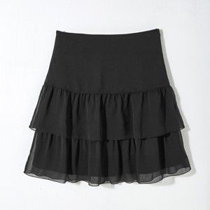 Blancheporte Jednobarevná voálová sukně černá 50