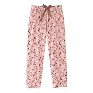 Blancheporte 3/4 pyžamové kalhoty s květinovým potiskem růžová 46/48