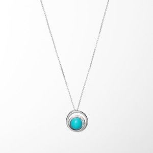 Blancheporte Stříbrný náhrdelník s přívěskem z tyrkysu náhrdelník