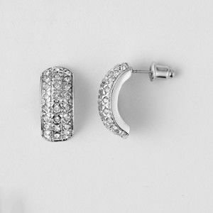 Blancheporte Obloučkové náušnice s krystaly Swarovski, stříbro náušnice oblouk