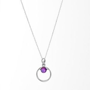Blancheporte Stříbrný náhrdelník s ametystem náhrdelník