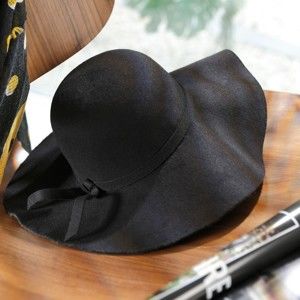 Blancheporte Plstěný elegantní klobouk černá