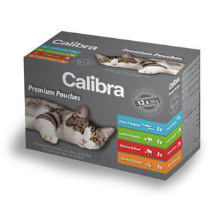 Blancheporte Multipack kapsiček pro kočky CALIBRA premium 12x100g multipack 12ks