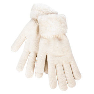 Blancheporte Zateplené zimní rukavice s beránkem bílá uni