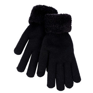 Blancheporte Zateplené zimní rukavice s beránkem černá uni