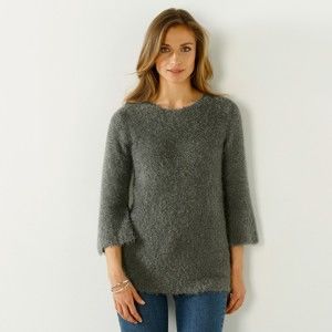 Blancheporte Jemný pulovr khaki 34/36