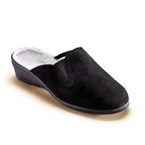 Blancheporte Jednobarevné pantofle, černé černá 40