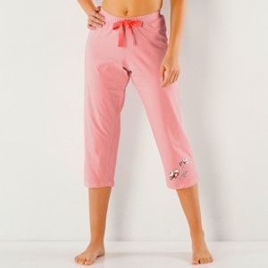 Blancheporte 3/4 pyžamové kalhoty růžová 34/36