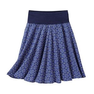 Blancheporte Rozšířená sukně s grafickým vzorem nám.modrá 42