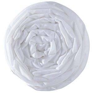 Blancheporte Jednobarevné napínací prostěradlo Sanfor, bavlna bílá napínací prostěradlo 90x190cm