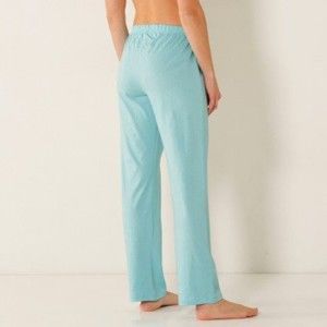 Blancheporte Pyžamové kalhoty se středovým potiskem, bavlna bledě modrá 38/40