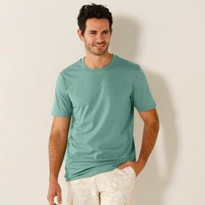 Blancheporte Tričko s kulatým výstřihem, sada 3 ks růžová+modrá+zelená 107/116 (XL)