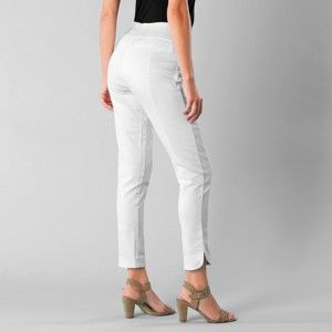 Blancheporte 7/8 ultra strečové kalhoty bílá 36