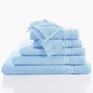 Blancheporte Koupelnová froté kolekce zn. Colombine, standardní kvalita 420g/m2 světle modrá 2 ručníky 50x100cm