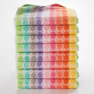 Blancheporte Froté ručníky na ruce s puntíky/proužky, sada 4 nebo 8 ks vícebarevná 4 ks 45x60cm