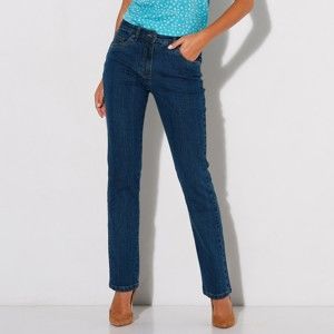 Blancheporte Rovné džíny, střední postava modrá 50