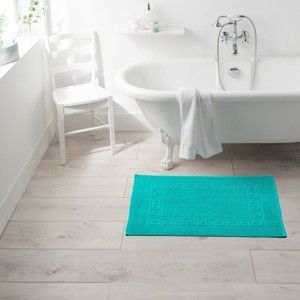 Blancheporte Koupelnová předložka, Řecký vzor smaragdová 50x70cm