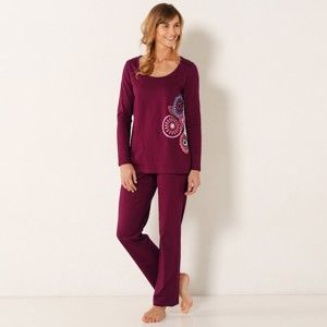 Blancheporte Pyžamo s potiskem rozet, bavlna třešňová 50