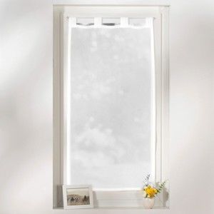 Blancheporte Voálová záclonová vitráž, poutka bílá 60x120cm