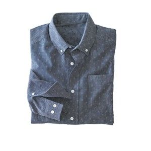 Blancheporte Jednobarevná košile s dlouhými rukávy námořnická modrá 41/42