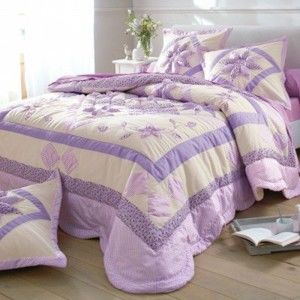 Blancheporte Přehoz na postel patchwork lila 150x150cm