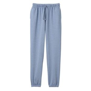 Blancheporte Meltonové kalhoty, pružný spodní lem džínová modrá 52/54