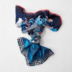 Blancheporte Velký čtvercový šátek s potiskem vícebarevná