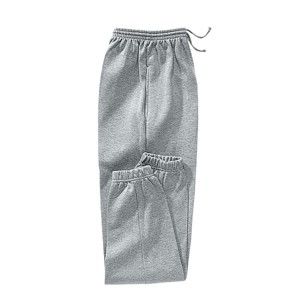Blancheporte Moltonové kalhoty zakončené pružnými lemy šedý melír 52/54