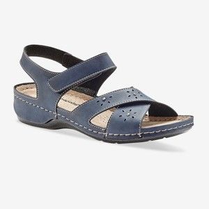 Blancheporte Perforované sandály modrá 37
