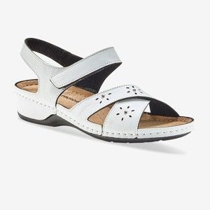 Blancheporte Perforované sandály bílá 38