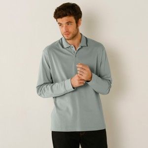 Blancheporte Polo tričko s dlouhými rukávy světle šedá 97/106 (L)
