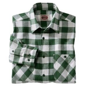 Blancheporte Kostkovaná flanelová košile zelená/bílá 49/50