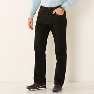 Blancheporte Riflové kalhoty z pružné bavlny černá 42