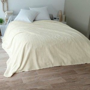 Blancheporte Jednobarevný taftový přehoz na postel, kvalita luxus režná 220x250cm