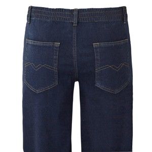 Blancheporte Extra pohodlné džíny s pružným pasem, vnitřní délka nohavic 72 cm tmavě modrá 46
