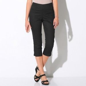 Blancheporte 3/4 ultra strečové kalhoty černá 42