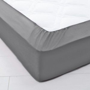 Blancheporte Napínací jednobarevné prostěradlo na polohovací postele, hloubka rohů 26 cm antracitová 140x190cm