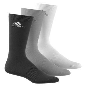 Blancheporte Ponožky Adidas, sada 3 párů různých barev šedá+černá+bílá 47/50