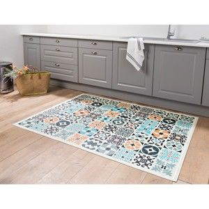 Blancheporte Vinylový koberec, vícebarevný motiv dlaždice vícebarevná 49x79cm