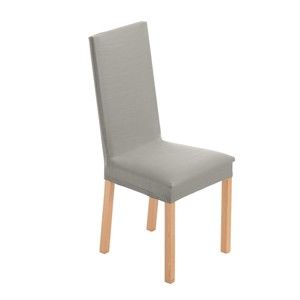 Blancheporte Pružný jednobarevný potah na židli, sedák nebo sedák + opěrka perlově šedá sedák+opěradlo