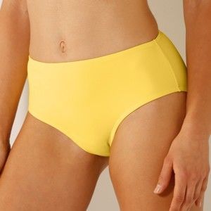 Blancheporte Plavkové kalhotky maxi, efekt plochého bříška žlutá 36