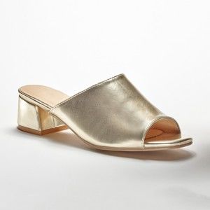 Blancheporte Pantofle na podpatku, zlaté zlatá 37